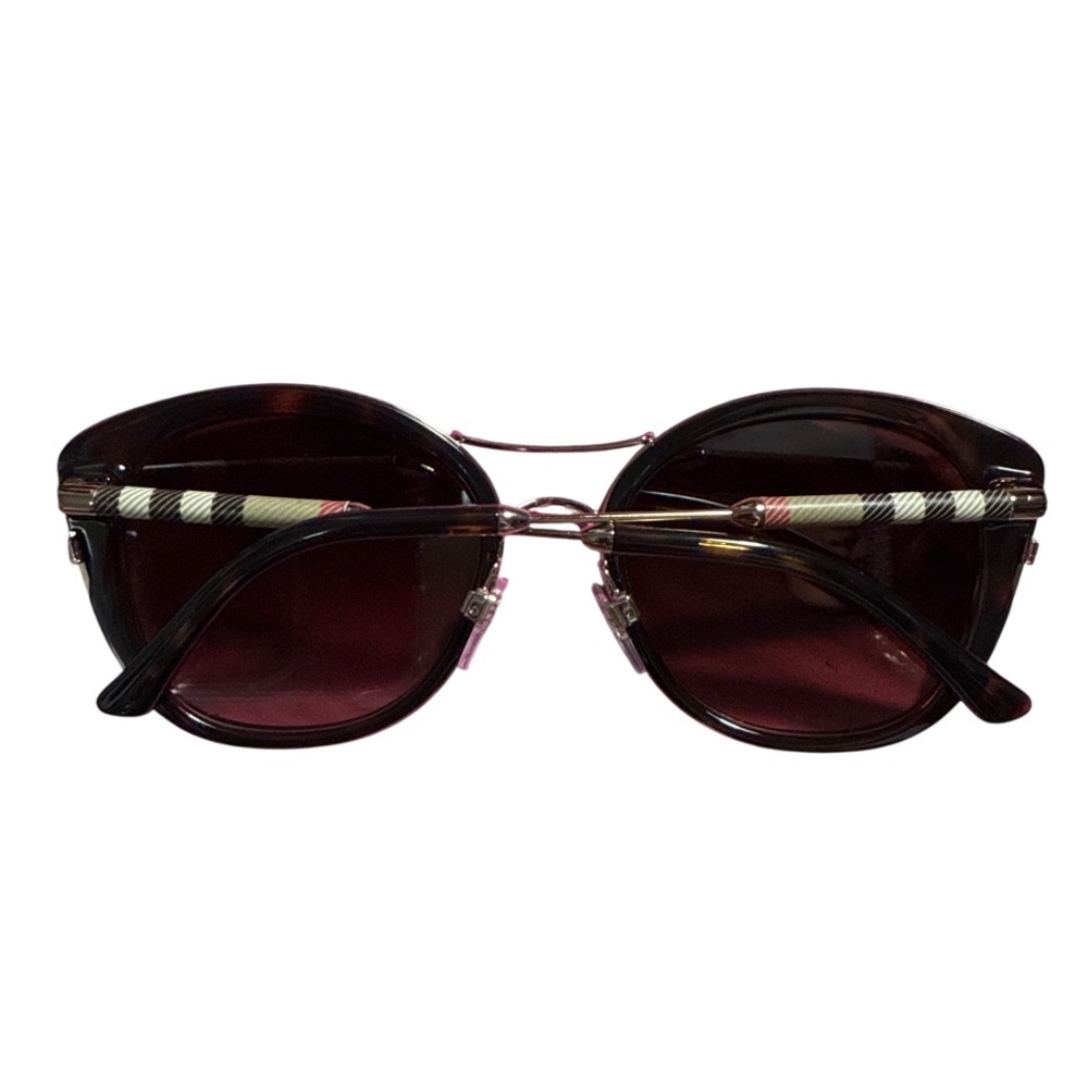 BURBERRY Check Round Sunglasses, 53mm - Picture 5 of 8